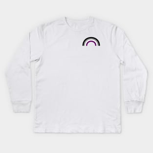 Asexual Pride Rainbow Kids Long Sleeve T-Shirt